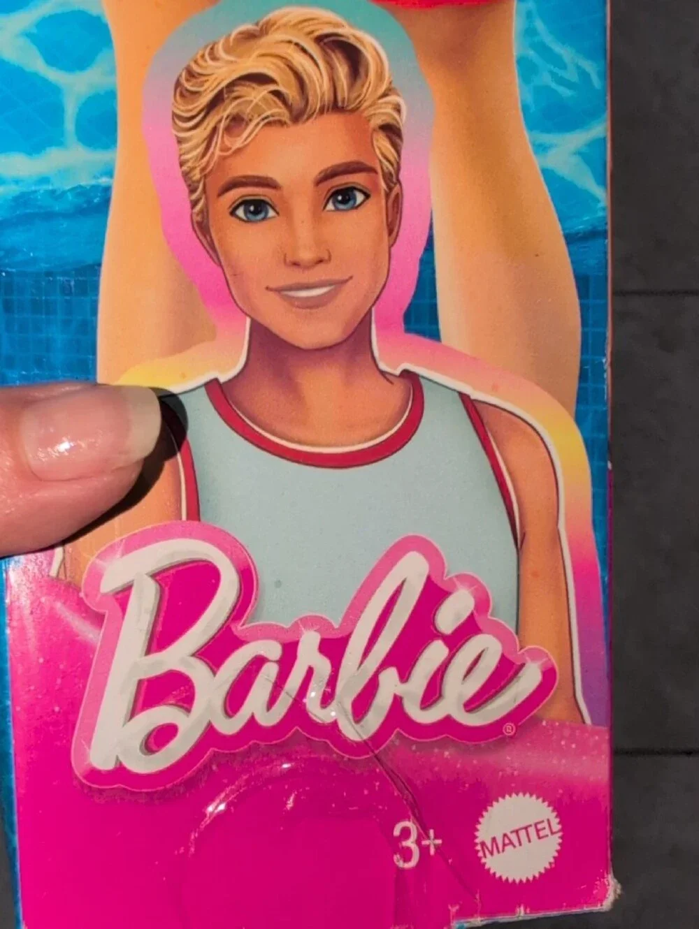 Barbie Blonde Ken Doll with Red, White & Blue Swim Shorts